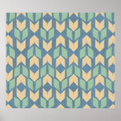 Outdoor Geo Step | Geometric Arrow Pattern Poster (Vorne)