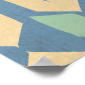 Outdoor Geo Step | Geometric Arrow Pattern Poster (Ecke)