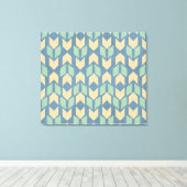 Outdoor Geo Step | Geometrisches Bogenmuster Leinwanddruck (Insitu (Holzboden))