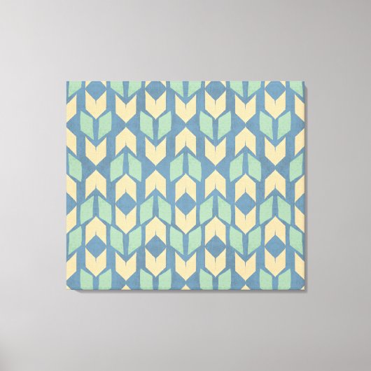 Outdoor Geo Step | Geometrisches Bogenmuster Leinwanddruck (Vorderseite)