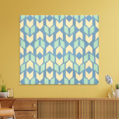 Outdoor Geo Step | Geometrisches Bogenmuster Leinwanddruck (Insitu (Wohnzimmer))