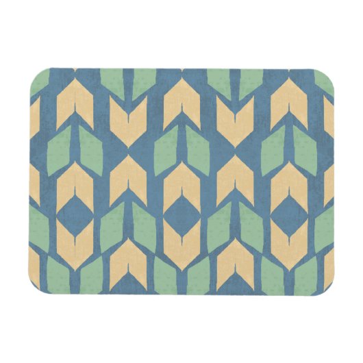 Outdoor Geo Step | Geometrisches Bogenmuster Magnet (Horizontal)