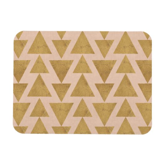 Outdoor Geo Step | Geometrisches Muster aus Gold u Magnet (Horizontal)