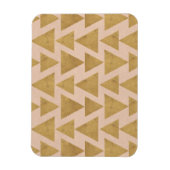 Outdoor Geo Step | Geometrisches Muster aus Gold u Magnet (Vertikal)