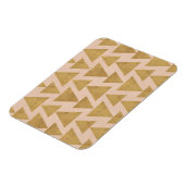 Outdoor Geo Step | Geometrisches Muster aus Gold u Magnet (Linke Seite)