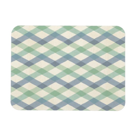 Outdoor Geo Step | Geometrisches Muster der Pastel Magnet (Horizontal)