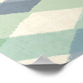 Outdoor Geo Step | Geometrisches Muster der Pastel Poster (Ecke)
