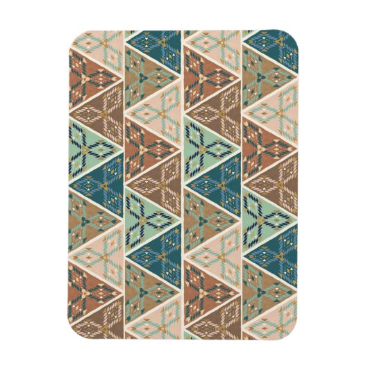 Outdoor Geo Step | Geometrisches Muster Magnet (Vertikal)