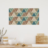 Outdoor Geo Step | Geometrisches Muster Poster (Küche)