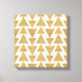 Outdoor Geo Step Gold Geometric Pattern Leinwanddruck (Vorderseite)