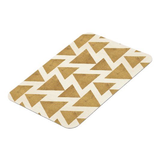 Outdoor Geo Step Gold Geometric Pattern Magnet (Linke Seite)
