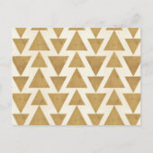 Outdoor Geo Step Gold Geometric Pattern Postkarte (Vorderseite)
