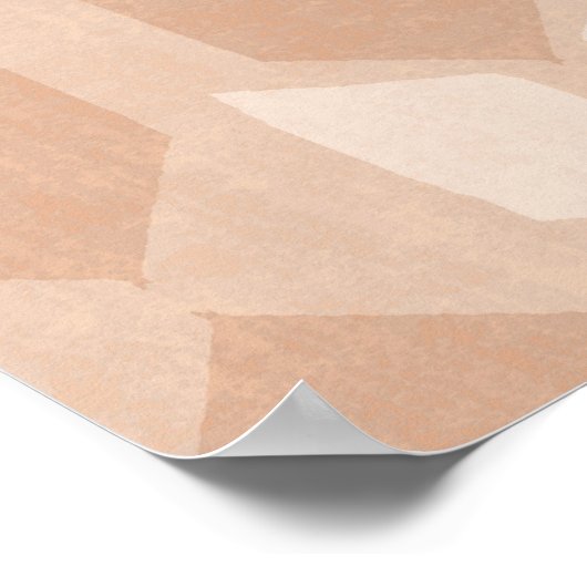 Outdoor Geo Step | Korallenbogenmuster Poster (Ecke)