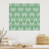 Outdoor Geo Step | Muster des grünen Pfeil Poster (Küche)