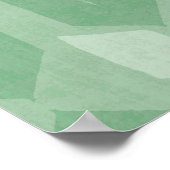 Outdoor Geo Step | Muster des grünen Pfeil Poster (Ecke)