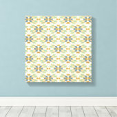 Outdoor Geo Step | Stammesmuster Leinwanddruck (Insitu (Holzboden))