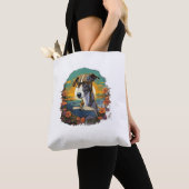 Outdoor Greyhound Dog Reading Book Tasche (Von Nahem)