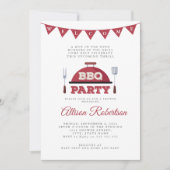 Outdoor GRILLEN Kinderdusche Einladung (Vorderseite)