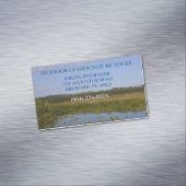 Outdoor Guided Nature Tour Camping Magnetische Visitenkarte (Beispiel)