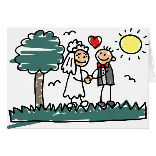 Outdoor Hochzeit Outside Nature Green Wedding (Vorderseite (Horizontal))