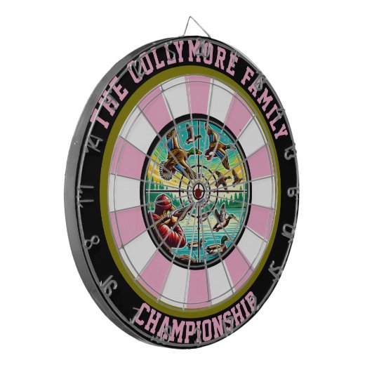 Outdoor-Inspirierte Entenkunst Dartscheibe (Vorderseite Links)