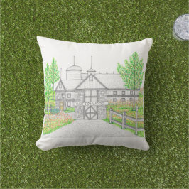 Outdoor-Kissen aus Baumwolle Cottonwood Farm 16x16 Kissen