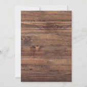 Outdoor Lässige Hochzeitsempfehlung Barleuchten Einladung (Rückseite)