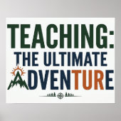 Outdoor-Lehrer Ultimatives Abenteuer Poster (Vorne)