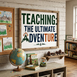 Outdoor-Lehrer Ultimatives Abenteuer Poster
