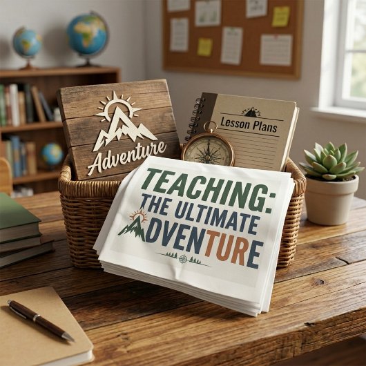 Outdoor-Lehrer Ultimatives Abenteuer  Serviette