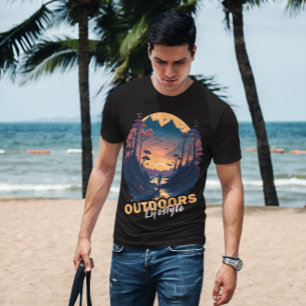 Outdoor Lifestyle Waldgebirgsabenteuer T-Shirt