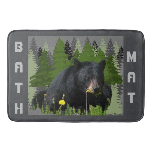 Outdoor Mama Bear Dandelion Bath Mat Badematte (Vorderseite)