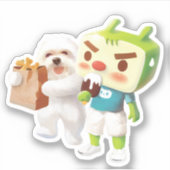 Outdoor Market Fun Aufkleber (Vorderseite)