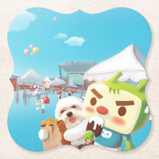 Outdoor Market Fun Untersetzer (Vorderseite)