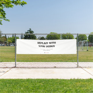 Outdoor mit Metallösen 2,5' x 10' Vinyl  Banner
