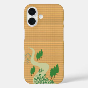 Outdoor-MTB-Fahrer-Silhouette-Design iPhone 16 Hülle