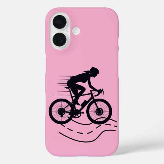 Outdoor-MTB-Fahrer-Silhouette-Design Case-Mate iPhone Hülle (Rückseite)