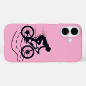 Outdoor-MTB-Fahrer-Silhouette-Design Case-Mate iPhone Hülle (Rückseite (Horizontal))