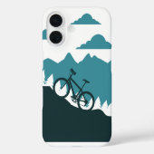Outdoor-MTB-Fahrer-Silhouette-Design Case-Mate iPhone Hülle (Rückseite)