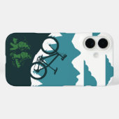 Outdoor-MTB-Fahrer-Silhouetten-Design Case-Mate iPhone Hülle (Rückseite (Horizontal))