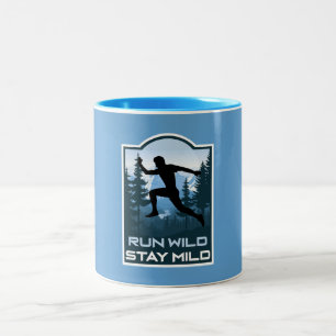 Outdoor-Natur-Trailrunning Zweifarbige Tasse