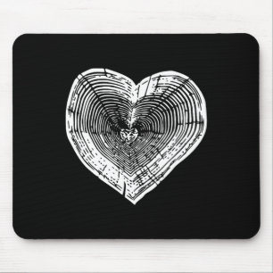 Outdoor Nature Lover Tree Ring Herz Erde Tag 1 Mousepad