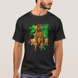 Outdoor Naturswald Bäume Tierbraun Bär T-Shirt