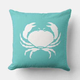 Outdoor Nautical CRAB aquamariner Meerblauer Kisse Kissen