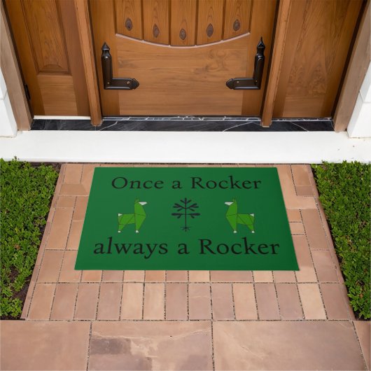 Outdoor "Once a Rocker" Türmatte grün (Außenbereich)