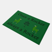 Outdoor "Once a Rocker" Türmatte grün (Schrägansicht)