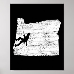 Outdoor Oregon Felsenklettern Poster