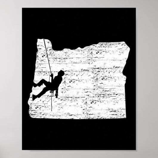 Outdoor Oregon Felsenklettern  Poster (Vorne)