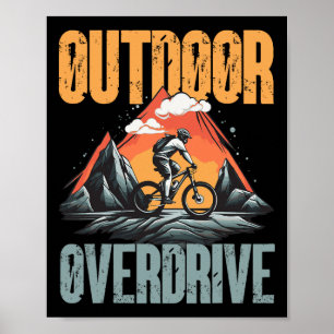 Outdoor Overdrive Mountainbike-Trail Poster