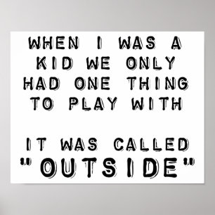 Outdoor-Poster spielen Poster